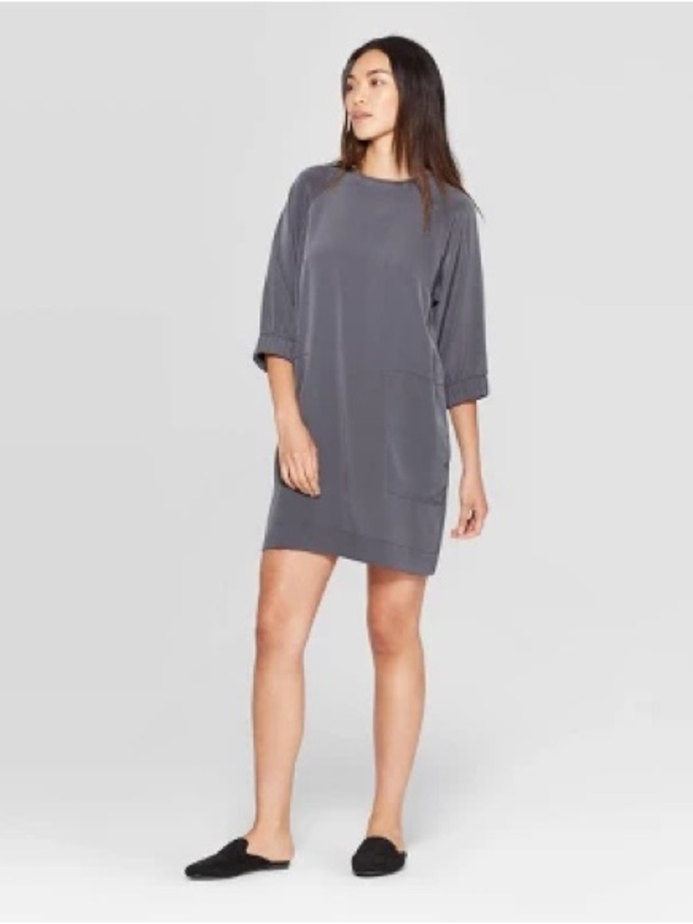 3/4 Sleeve Crewneck East Coast Mini Dress
